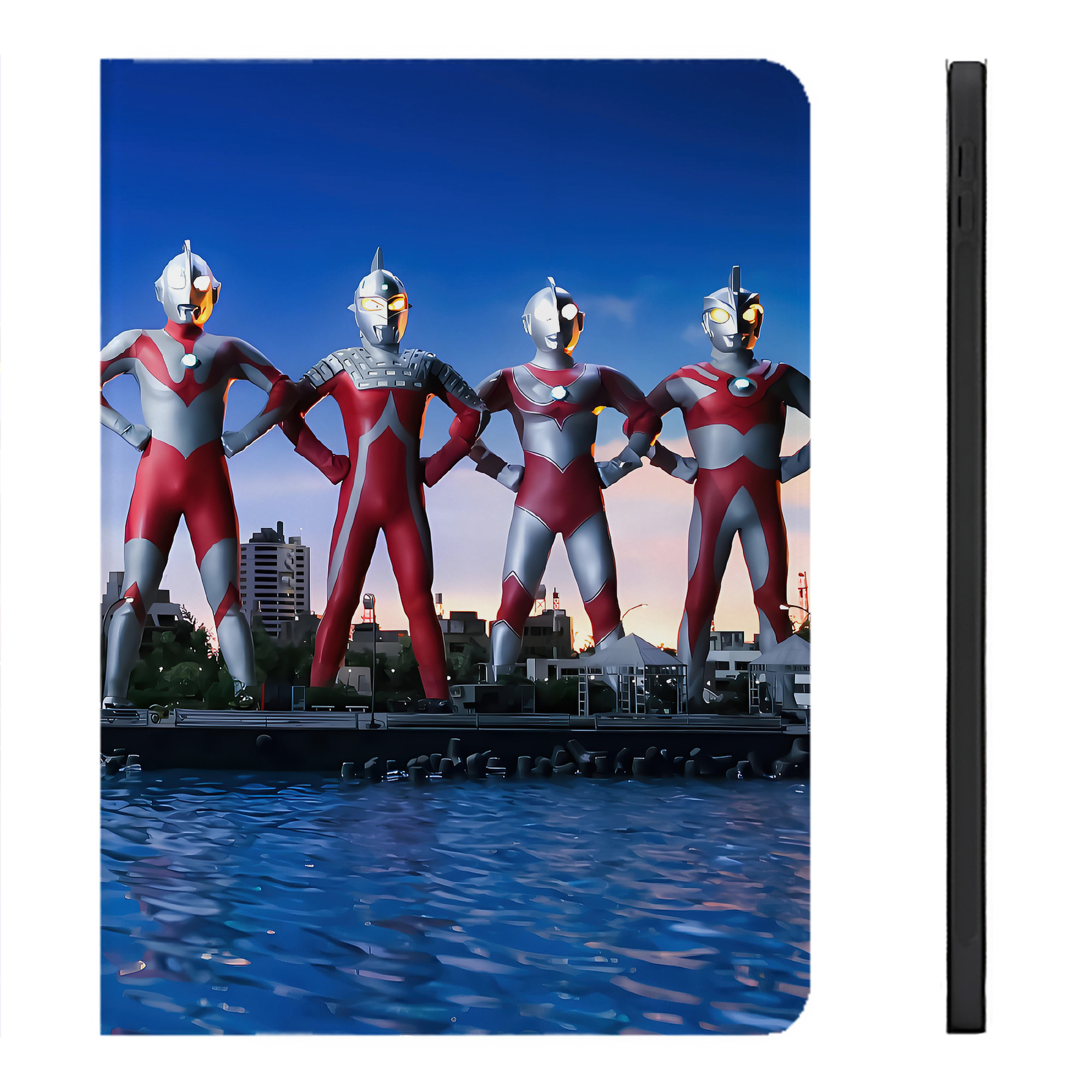 （画像用） ウルトラマン Ultraman IPadケース ペンホルダー付き ブックスタイルデザイン